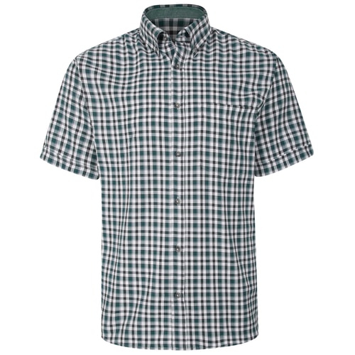 KAM Casual Check Shirt Evergreen